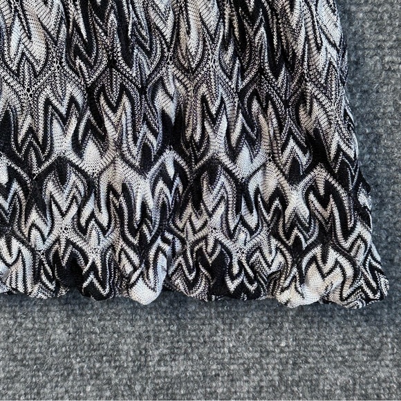 Missoni Italy vneck belted knit dress 10 sleeveless silk lined cinch waist black - Picture 6 of 15